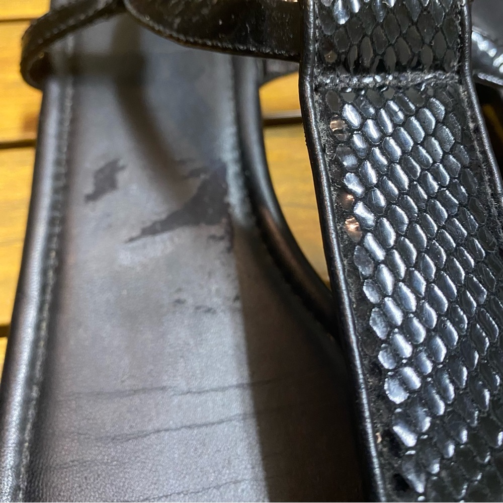 Cole Haan Women’s Sandals Shoes Size 9B Leather Patent Strappy Flats NWOT - Picture 13 of 13